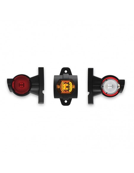 Dimensiones Cuerno Corto LED Con Cable FT-140 A - 3 Funciones Fristom | LeonLeds Iluminación