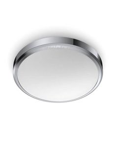 Plafón LED cromado Doris IP44 17W 1700Lm Philips | LeonLeds Iluminación