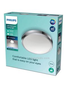Plafón LED cromado Doris IP44 17W 1700Lm Philips | LeonLeds Iluminación 2