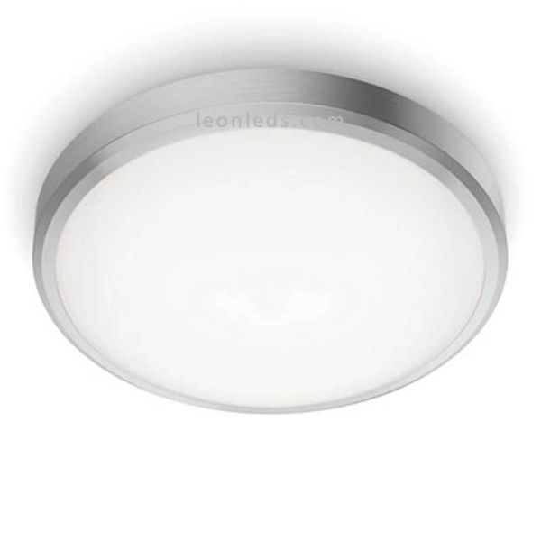 Plafón LED Doris Niquel de 17W 1700Lm y luz natural 4000K Philips | LeonLeds Iluminación