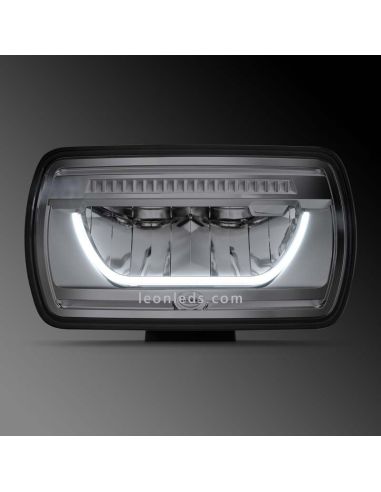 Faro delantero LED Jumbo rectangular homologado 1FE 016 773-001 Hella | LeonLeds Iluminación