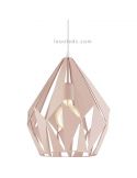 Lámpara colgante de Techo Carlton 1 rosa 1XE27 | Lámpara regulable de Eglo Lighting | LeonLeds Iluminación