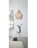 Lámpara colgante de Techo Carlton 1 rosa 1XE27 | Lámpara brillante de Eglo Lighting | LeonLeds Iluminación