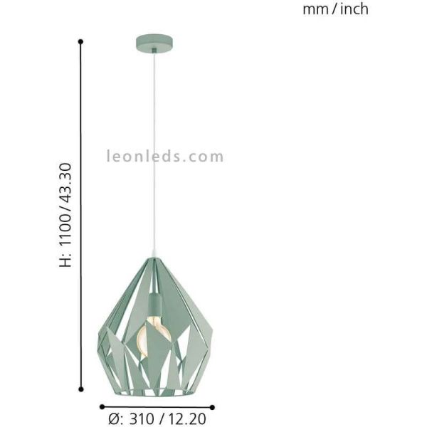 Lampe suspendue au plafond Carlton-P...