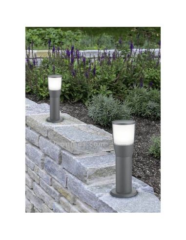 Poste Sobremuro de Exterior moderno IP54 Shannon 1XE27 | LeonLeds.com