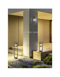 Poteau extérieur rouille IP44 Sambesi 1XE27 | lanterne de Trio Lighting | Éclairage LeonLeds 2