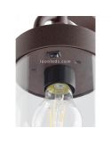 Sobremuro de Exterior óxido IP44 Sambesi 1XE27 | con sensor de luz duirna| LeonLeds Iluminación