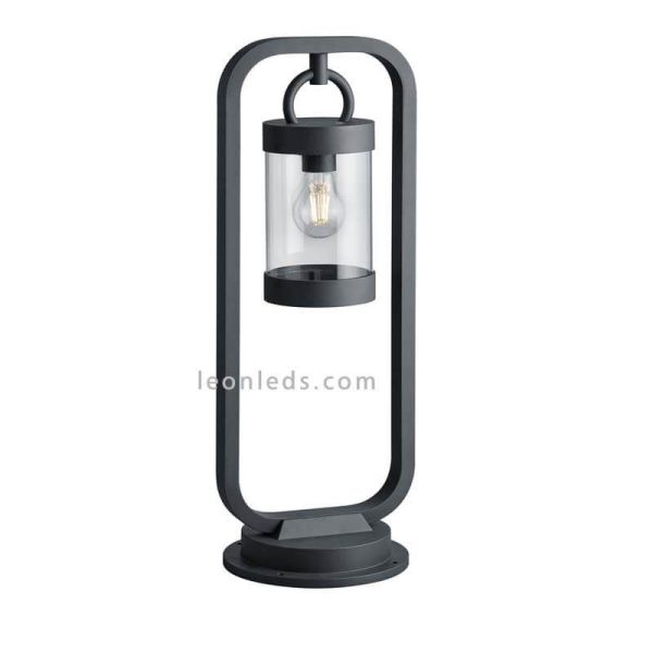Poste Sobremuro de Exterior antracita con sensor Sambesi 1XE27 | farol de Trio Lighting | LeonLeds Iluminación