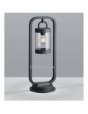 Poste Sobremuro de Exterior antracita con sensor Sambesi 1XE27 | granate oxidado metálico | LeonLeds Iluminación