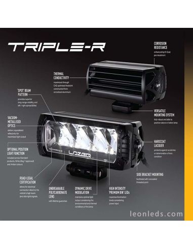 LED Bar Triple R 750 Elite Gen 2 Standard 45W 23Cm Lazer Lâmpadas 00R4-G2-EL-B | Leon Iluminação LED