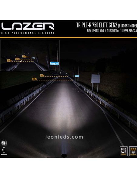 Potencia luminosa Barra LED Triple R 750 Elite Gen 2 | LeonLeds