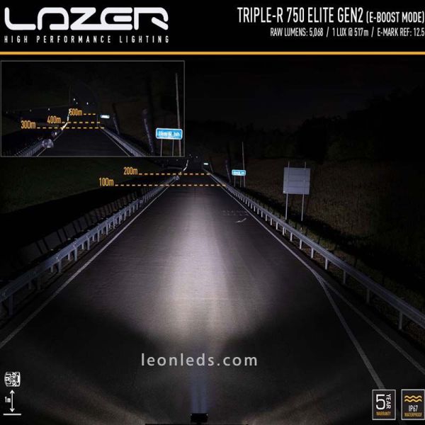 Potencia luminosa Barra LED Triple R 750 Elite Gen 2 | LeonLeds