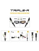 Cabelado Barra LED largo alcance Triple R 850 Gen 2 66W 32Cm con luz de posición Lazer | LeonLeds