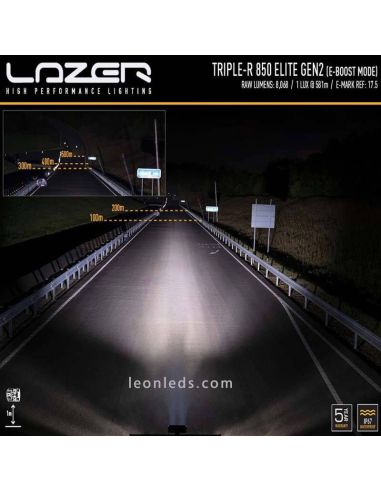 Alcance haz de luz Barra LED Lazer Triple R 850 Elite Gen 2 | LeonLeds