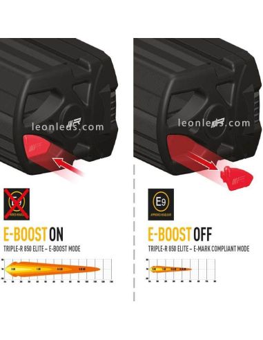 Eboost Lazer Lamps Barra LED potente Triple R 850 Elite | LeonLeds