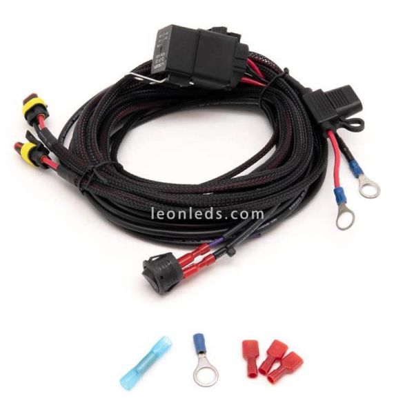 2L-LP-120 Cableado para instalar 2 Barras LED Lazer | LeonLeds