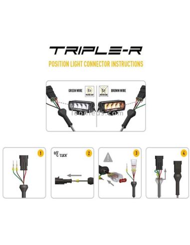 LED-Bar mit Positionslicht Triple R...