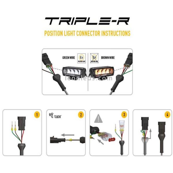 LED-Bar mit Positionslicht Triple R...