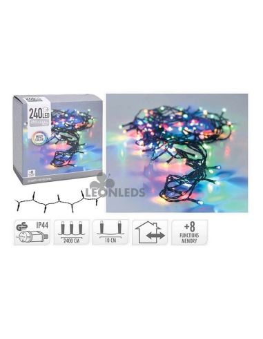Guirnalda navideña 240 LED XL multicolor 2100cm | LeónLeds