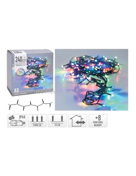 Guirnalda de Navidad multicolor 240 LED 27 metros | LeónLeds Iluminación