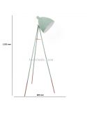 Lampadaire vert pastel de salon Dundee 1xE27 par Eglo| lampadaire classique | Éclairage LeonLeds