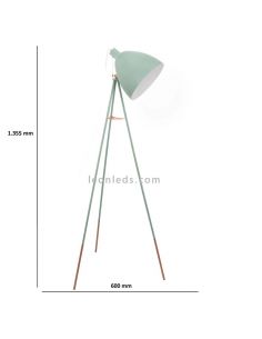 Lampadaire vert pastel de salon Dundee 1xE27 par Eglo| lampe bébé | Éclairage LeonLeds 2