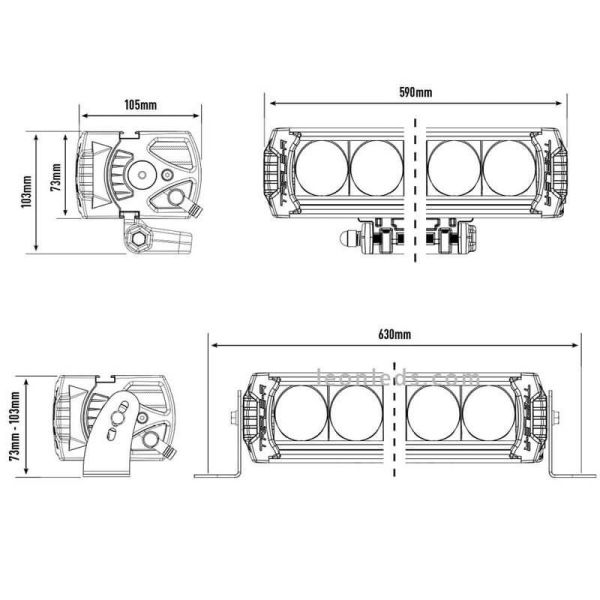 LED-Bar Triple R 1250 Gen 2 mit...
