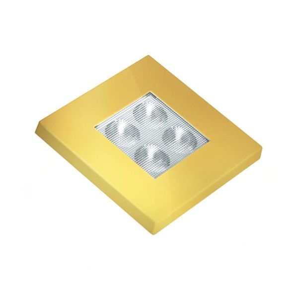 Plafón Luz Interior para Camión, Coche, Furgoneta 12v 24V LED Cuadrado Empotrable Orificio Redondo | LeonLeds