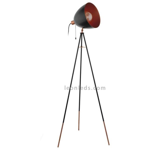 Lampadaire LED moderne Chester 1xE27 de Fabrilamp| lampadaire rétro industriel rouge | Éclairage LeonLeds