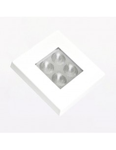 Plafón Luz Interior para Camión, Coche, Furgoneta 12v 24V LED Cuadrado Empotrable Orificio Redondo | LeonLeds 2