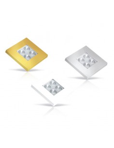 Luz de teto Interior para Caminhão, Carro, Van 12v 24V LED Quadrado Embutido Redondo Orifício | leonleds