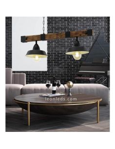 Luminária pendente LED Oldbury 2XE27 | Luminária de teto vintage da Eglo Iluminación | Leon Iluminação LED 2