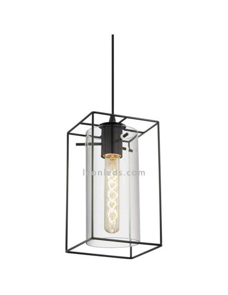 Lámpara de Techo LED colgante Oldbury 2XE27 | Lámpara vintage de techo de Eglo Iluminación | LeonLeds Iluminación