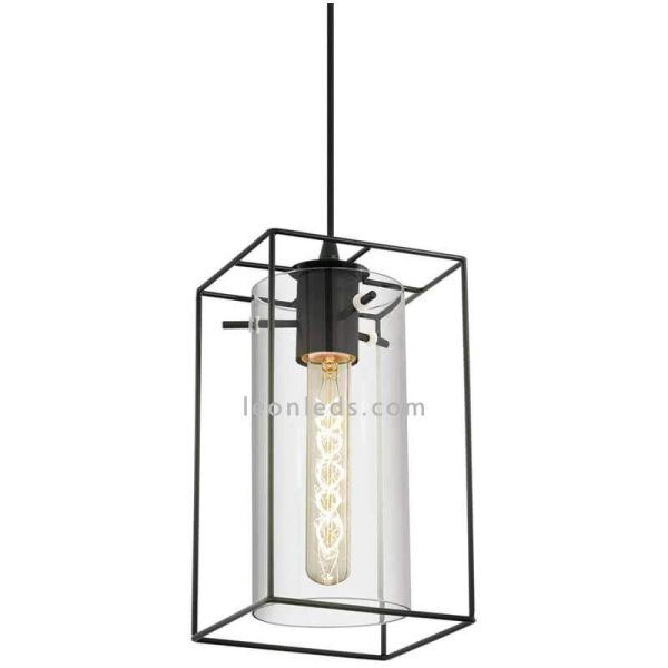 Lámpara de Techo LED colgante Oldbury 2XE27 | Lámpara vintage de techo de Eglo Iluminación | LeonLeds Iluminación