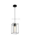 Lámpara de Techo LED colgante Oldbury 2XE27 | Lámpara vintage de techo de Eglo Iluminación | LeonLeds Iluminación