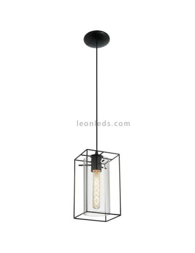 Lámpara de Techo LED colgante Oldbury 2XE27 | Lámpara vintage de techo de Eglo Iluminación | LeonLeds Iluminación
