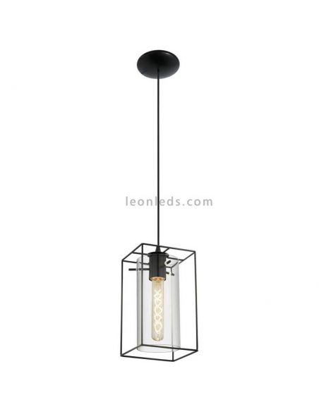 Lámpara de Techo LED colgante Oldbury 2XE27 | Lámpara vintage de techo de Eglo Iluminación | LeonLeds Iluminación