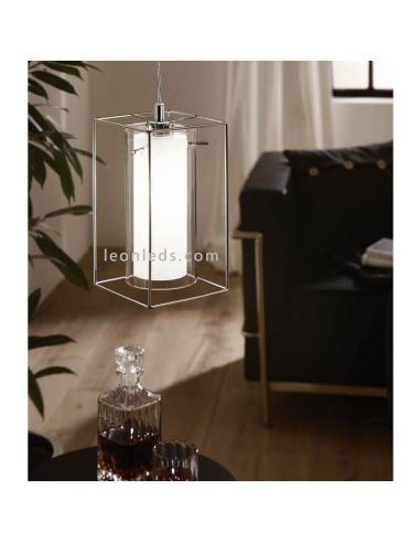 Lampe suspendue en verre Loncino 1XE27