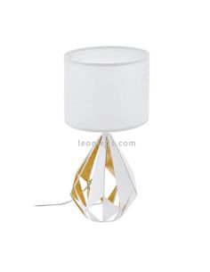 Lámpara de sobremesa LED moderna Carlon 5 1xE27 de Eglo Iluminación | lámpara de mesilla retro moderna | LeonLeds Iluminación