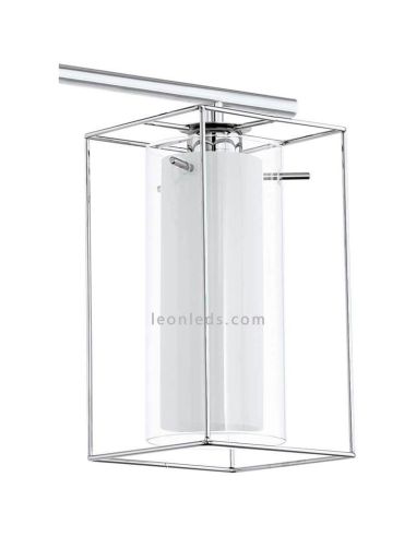 Suspension LED en cristal Loncino 3XE27 | Lampe vintage en métal Eglo Lighting | Éclairage LeonLeds