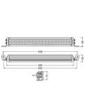 Dimensiones Barra LED Combo Homologada LightBar VX500-CB 72W 58,2Cm LEDDL118-CB Osram | LeonLeds Iluminación
