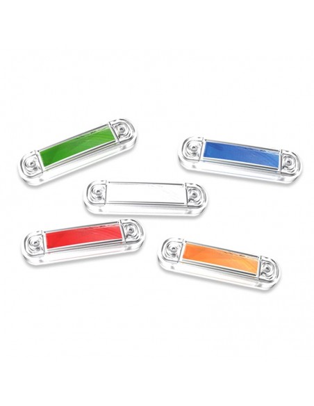 Feux de gabarit latéraux à LED homologués, blancs, bleus, rouges, oranges, verts, 12 V/24 V pour camions | LeonLeds