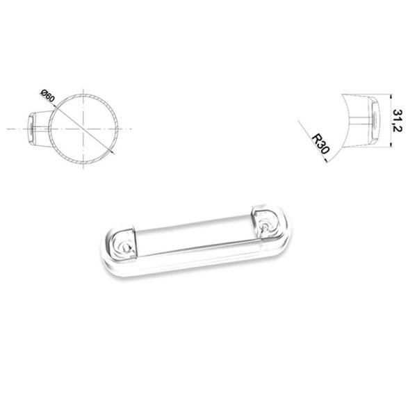 Feux de gabarit latéraux à LED homologués, blancs, bleus, rouges, oranges, verts, 12 V/24 V pour camions | LeonLeds