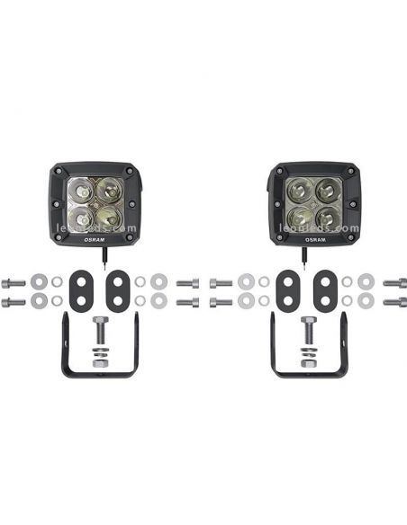 Faro de trabajo LED cuadrado 1300Lm VX80-SP LEDWL101-SP Pack 2 Unidades 4062172141970 | LeonLeds
