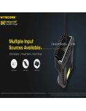 Cargador universal con pantalla LCD UM2 con 2 Bahías Nitecore | LeonLeds Iluminación