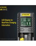 Cargador universal con pantalla LCD UM2 con 2 Bahías Nitecore UM2 | LeonLeds