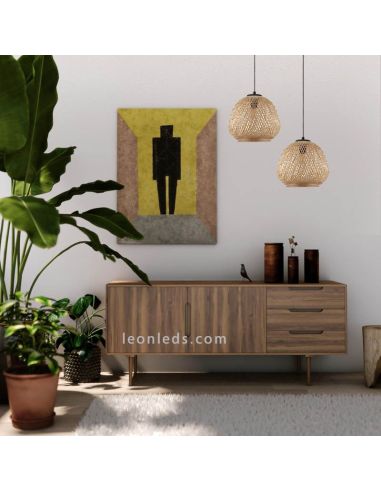 Luminária pendente natural Dembleby | Eglo Iluminação | Leon Iluminação LED