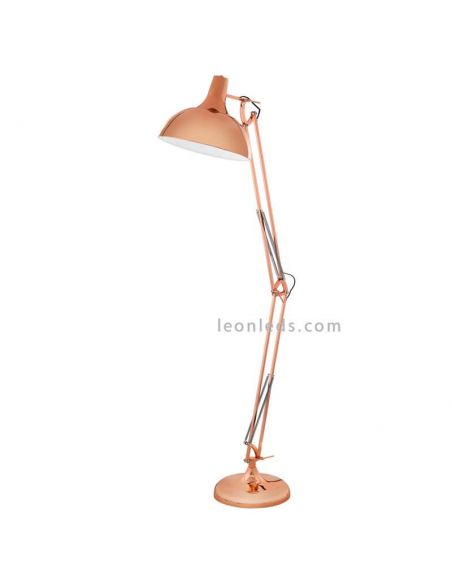 Lampadaire LED contemporain Carlton 1 1xE27 de Eglo Iluminación | lampadaire rétro en cuivre | Éclairage LeonLeds