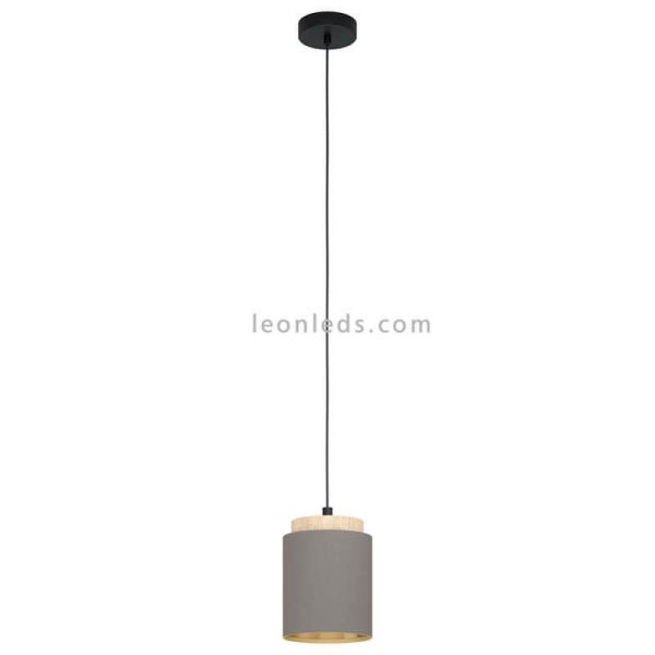 Lámpara de techo LED colgante cappuccino Albariza 1XE27 | Lámpara vintage de techo de Eglo Iluminación | LeonLeds Iluminación