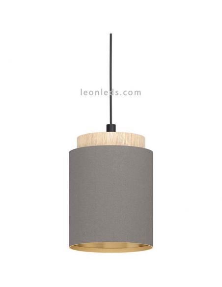 Lámpara de techo LED colgante cappuccino Albariza 1XE27 | Lámpara dorada de Eglo Iluminación | LeonLeds Iluminación
